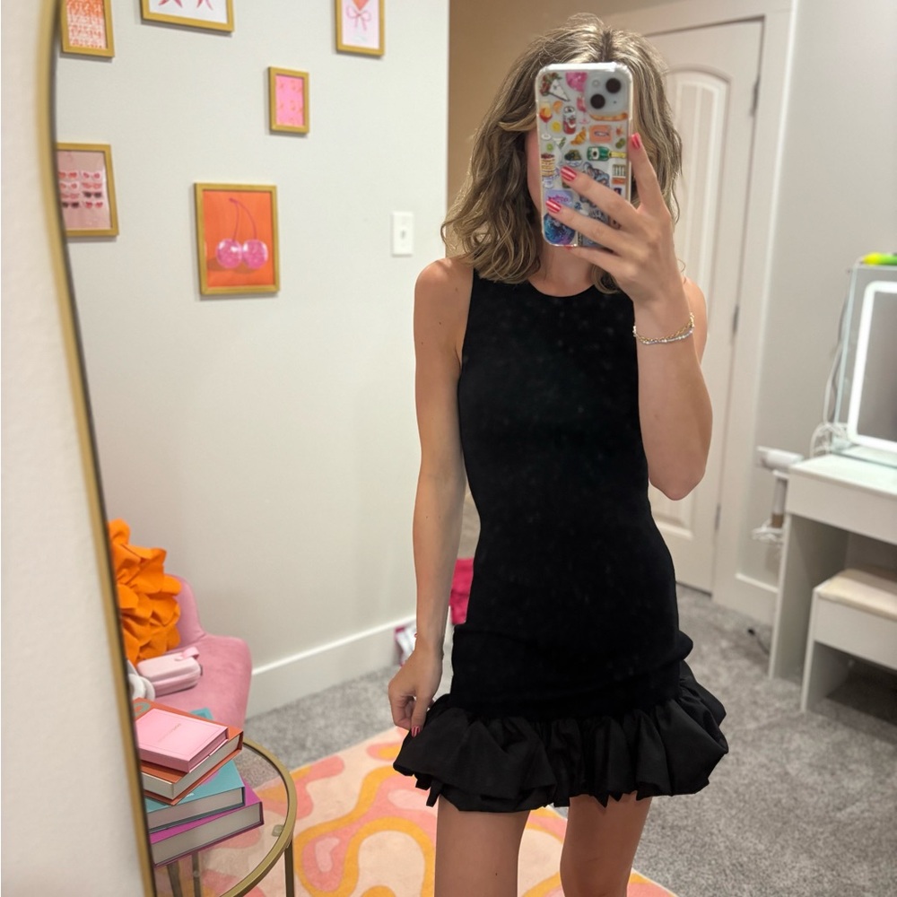 Entro Sleeveless Ruffle Mini Dress